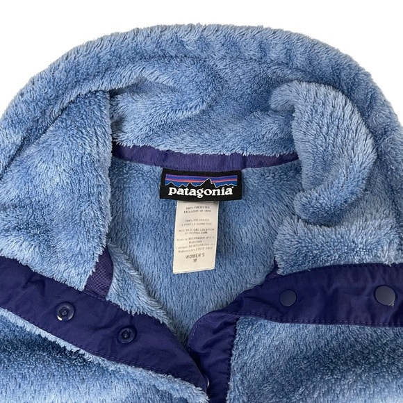 Patagonia Re-Tool T-Snap Fleece Half-Snap Pullover Blue Polartec Medium - Picture 9 of 14